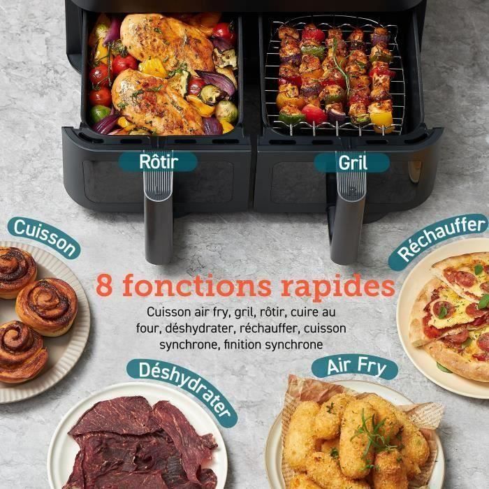 COSORI Air Fryer - Dual Basket Chef Edition - 8.5L Capacity - 2 Baskets - 8 Programs - 1750W - Black