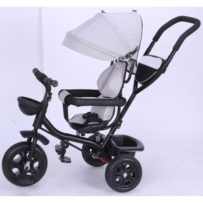 Triciclo convertibile per bambini da 1 a 5 anni - Grigio