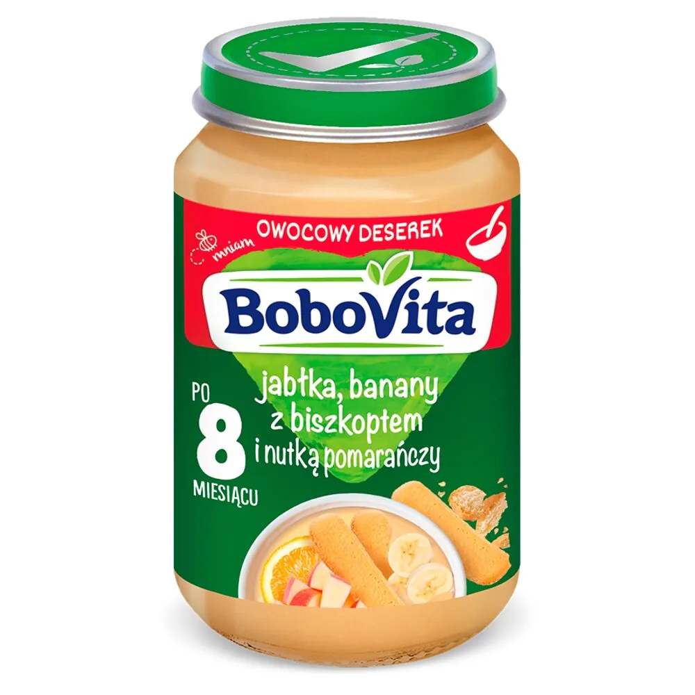 Bobovita Deser Jabłka i banany z biszkoptem po 8 m-cu