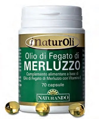 Naturando voedingssupplement met levertraan, 70 capsules