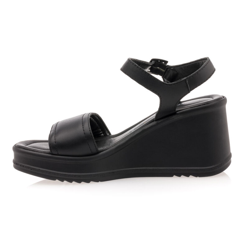 Sorte sandaler / sko med åben tå til kvinder