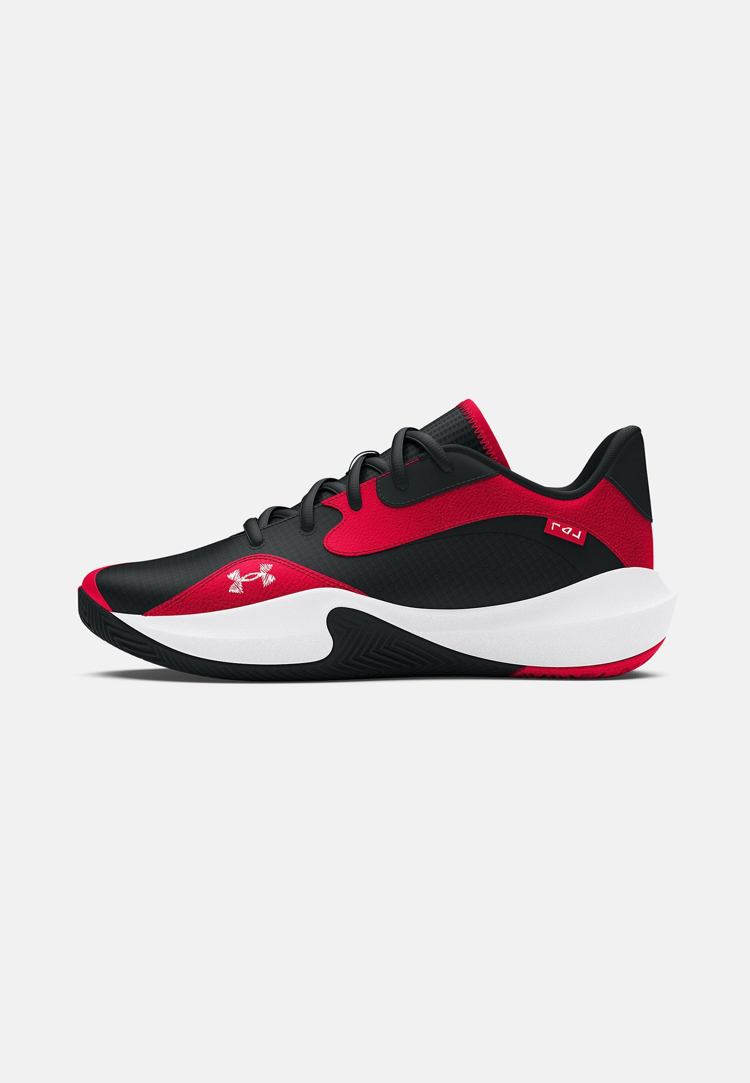 Tênis de basquete Under Armour LOCKDOWN 7 LOW - vermelho