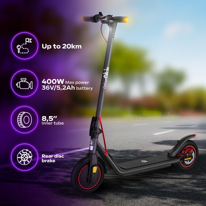 Electric Scooter 85 Lite – 300W, 25 km/h, 20 km Range, 8.5