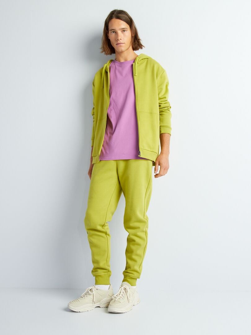 Fleece joggingbroek - - Khaki