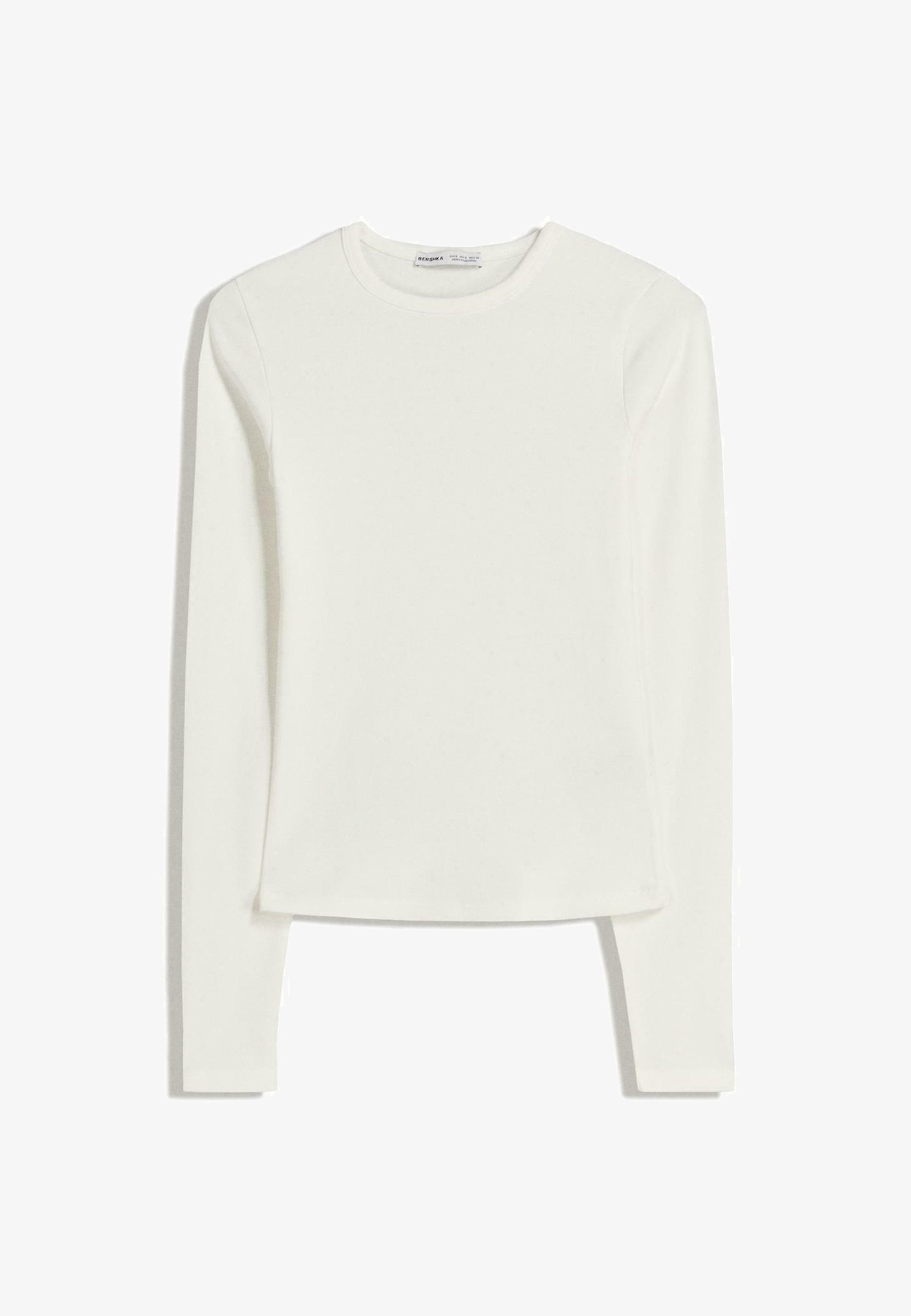 Bershka top met lange mouwen - wit