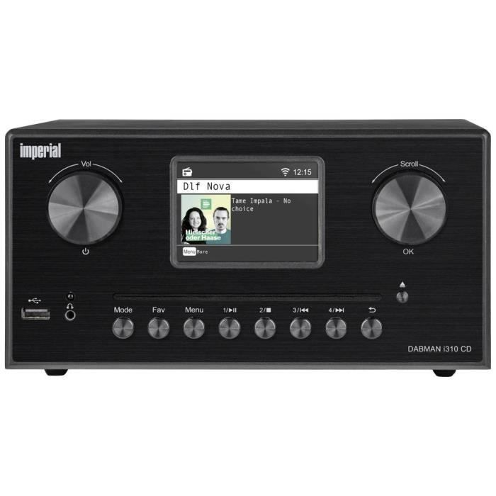 Micro chaîne stéréo - Imperial - DABMAN i310 CD - DAB+, FM, Bluetooth - Lecteur CD, Enregistrement