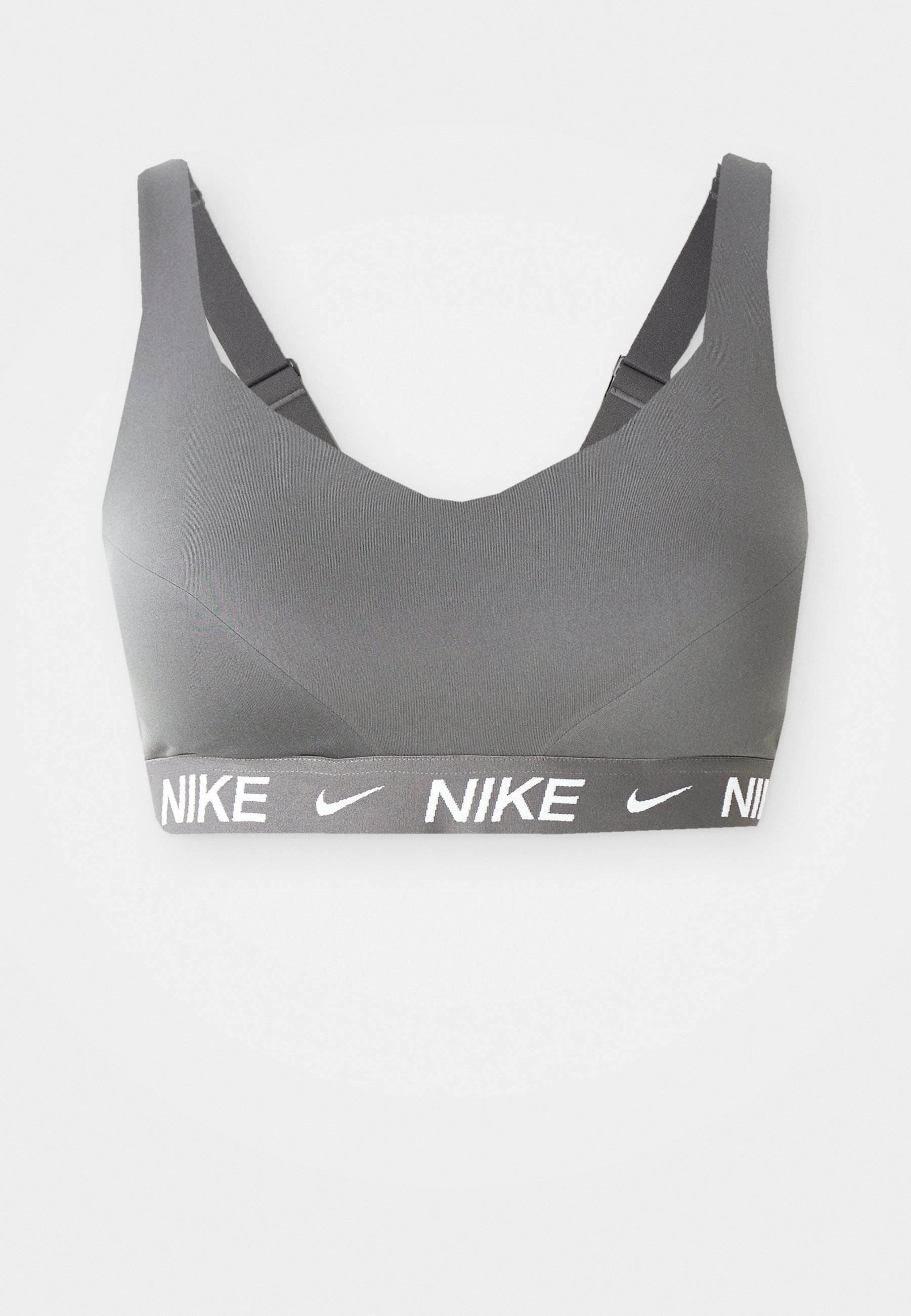 Reggiseno sportivo Nike Performance INDY BRA ad alto sostegno - grigio tuono