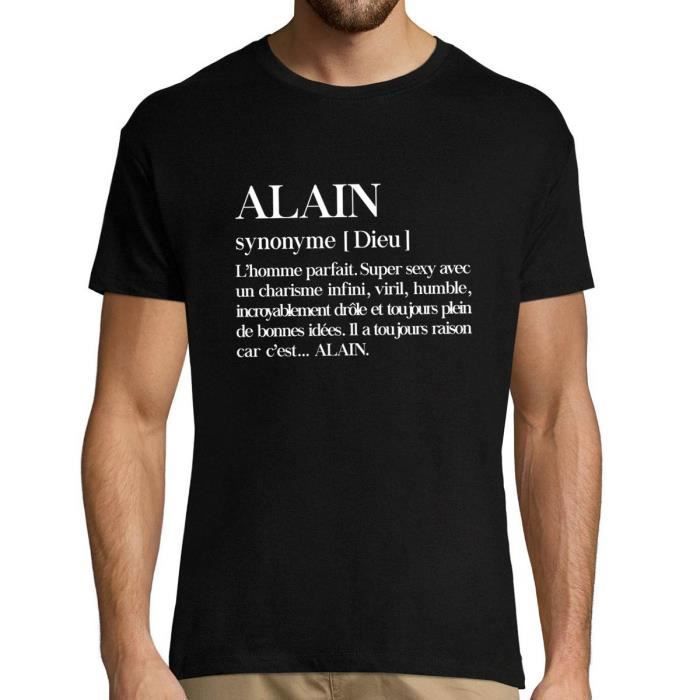 Men's T-Shirt - Alain - Objective Definition - Crew Neck - Personalized - Humorous