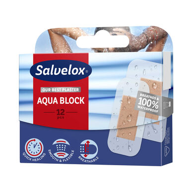 Salvelox átlátszó sebtapaszok Aqua Block 12 db 12 db
