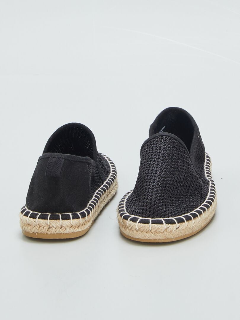 Espadryle jutowe - CZARNE