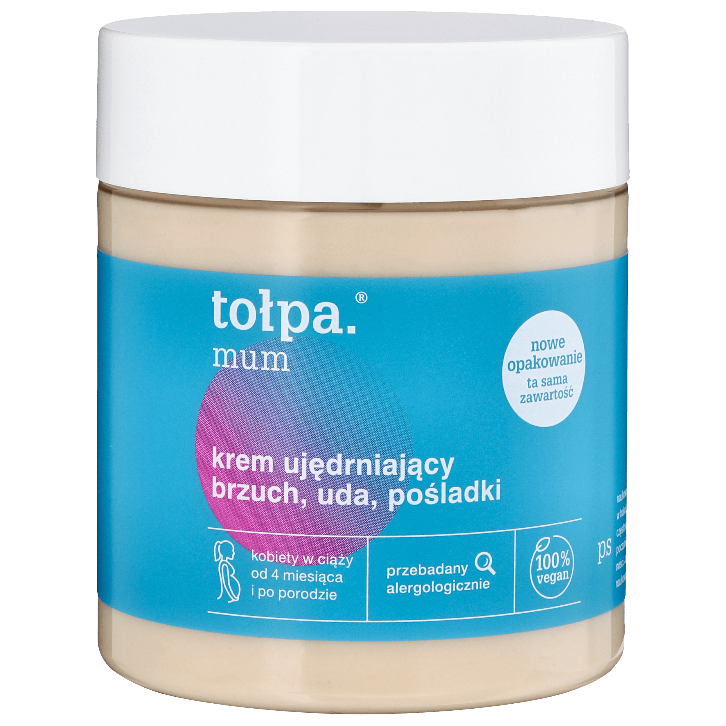 Cremă Tołpa pentru abdomen, coapse și fese 250ml Dermo Body Mum