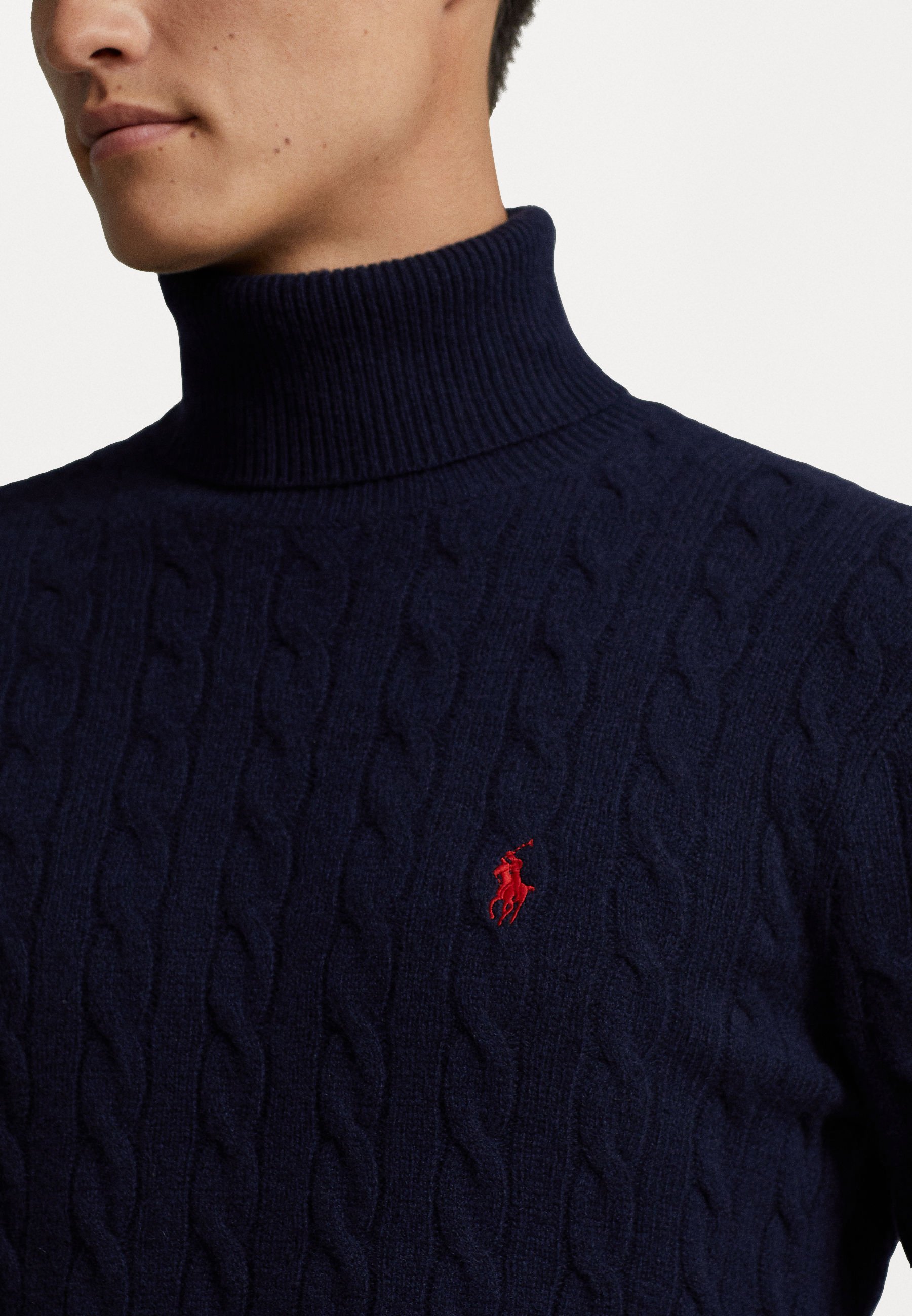 Polo Ralph Lauren KAŠMIRSKI DŽEMPER S ROLK VRATNIKOM - Džemper - lovačko plava