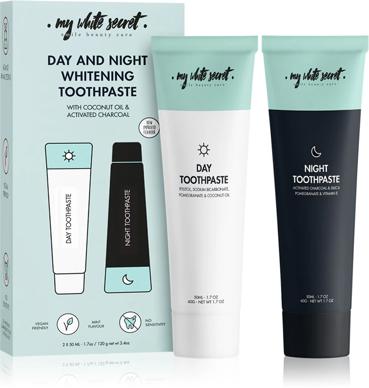 Mijn White Secret tandpasta Classic Mint tandverzorgingsset voor sneeuwwitte tanden