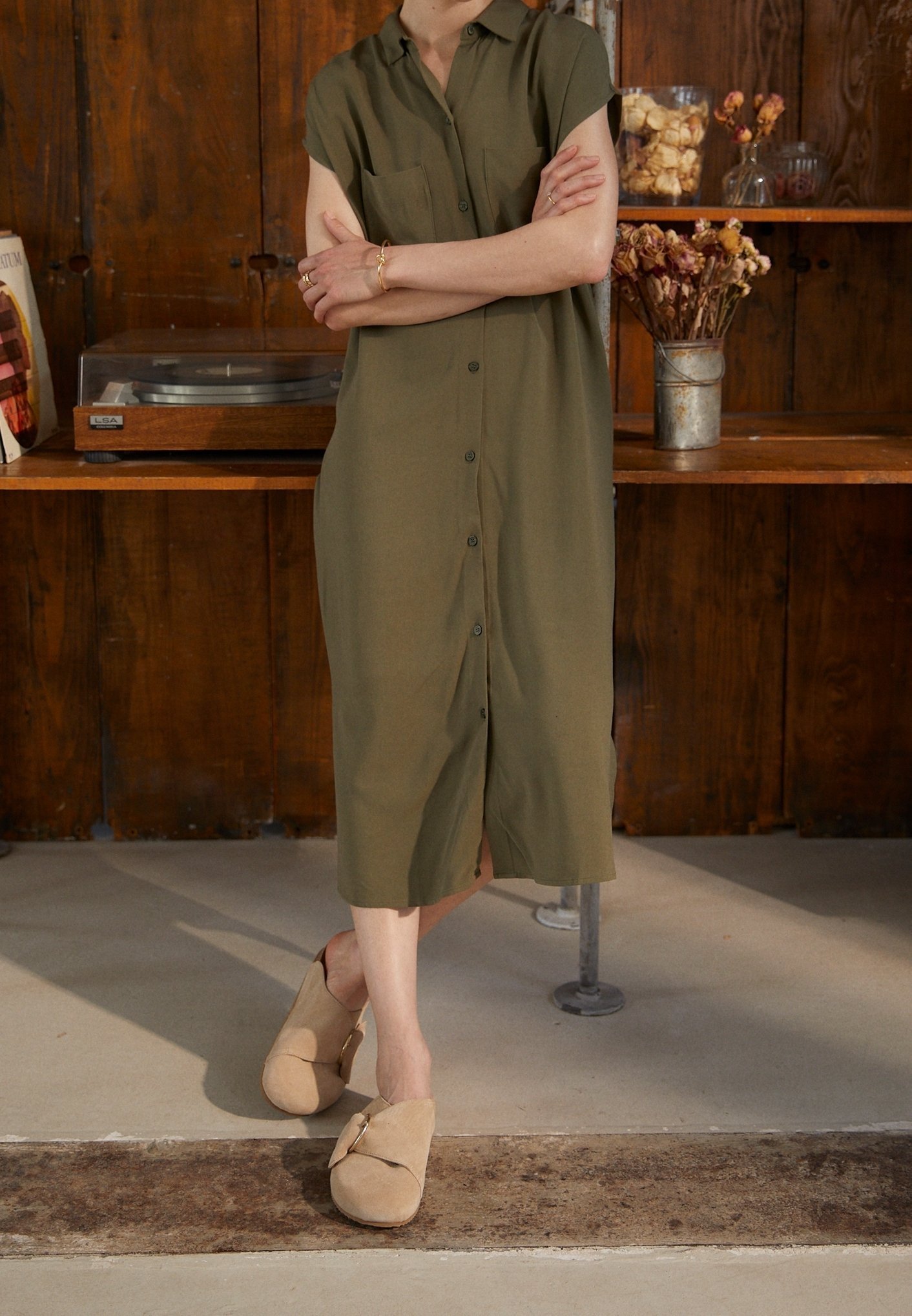Zign Hemdkleid - Khaki