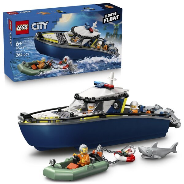 LEGO City 60456 Policijas laivas pakaļdzīšanās