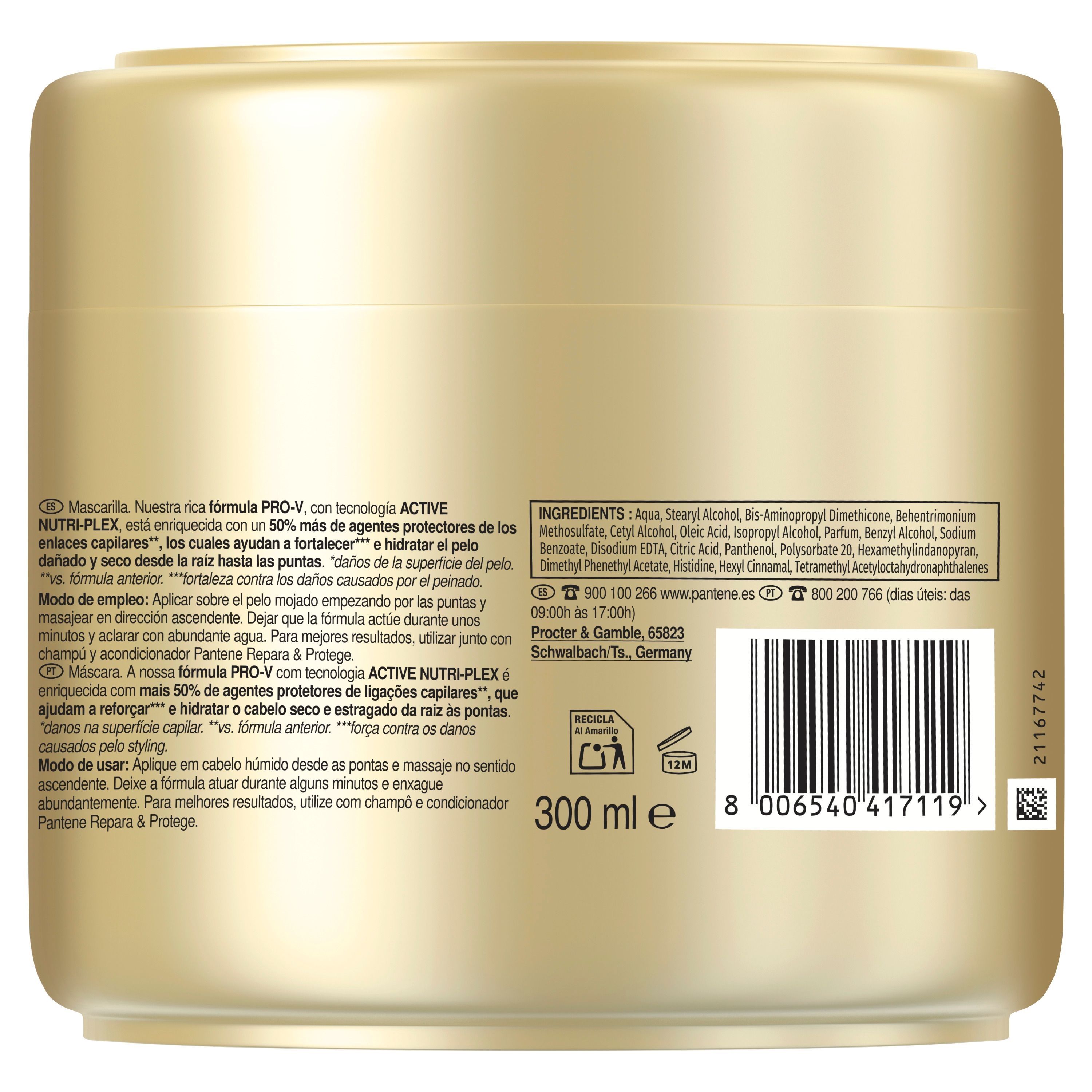 Vlasová maska Pro-V Repair and Protect s keratínom Vlasové masky