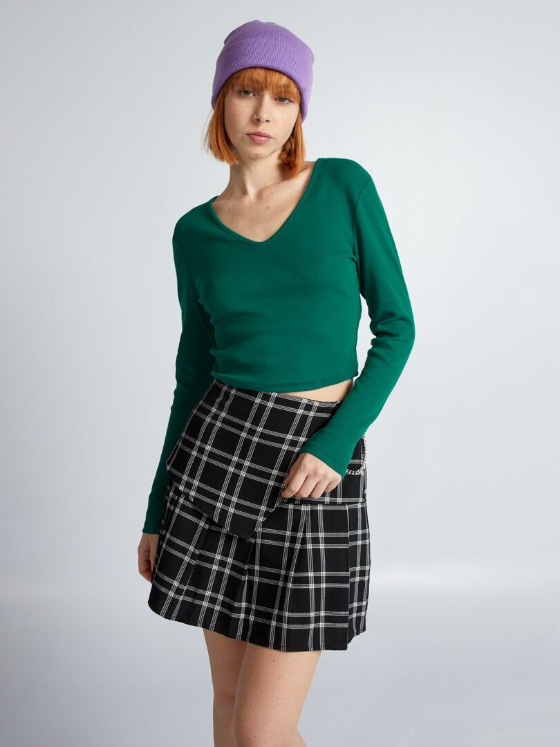 Kort T-shirt - GROEN