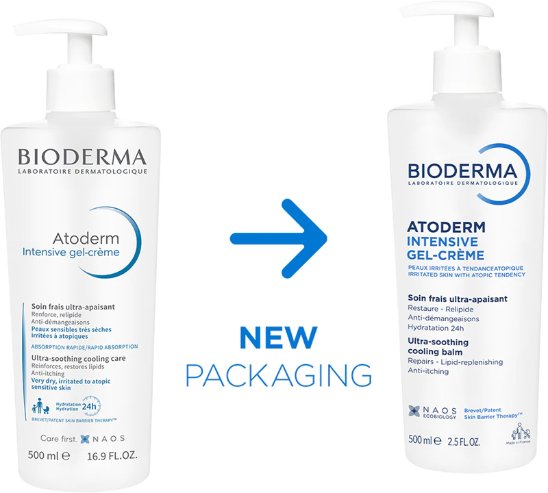 Bioderma Atoderm Gel-Creme Intensivo: cuidado calmante para pele seca e atópica.