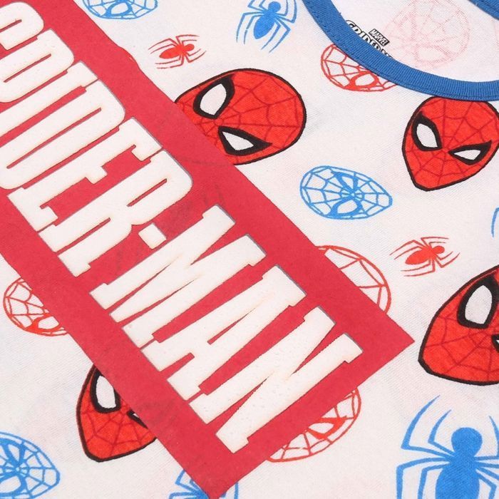 Pijama de dos piezas de Spider-Man para niño, sin tirantes, pantalón corto, azul, 4 años
