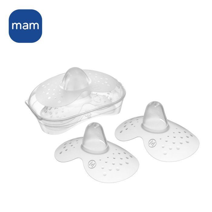 MAM Bout de sein Taille M - Silicone - Bte stérilisation X2