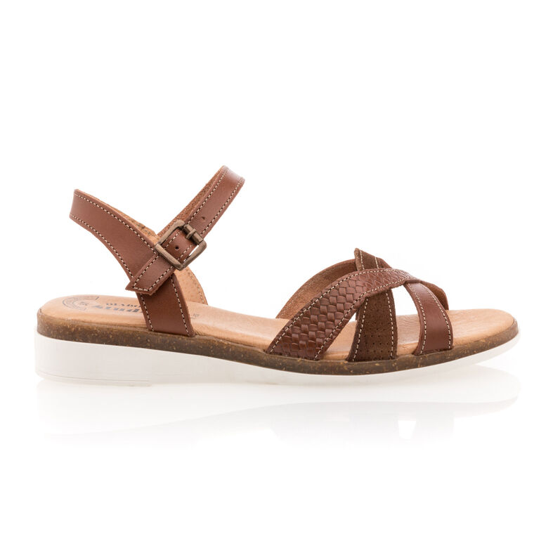 Brune sandaler / sko med åpen tå til dame