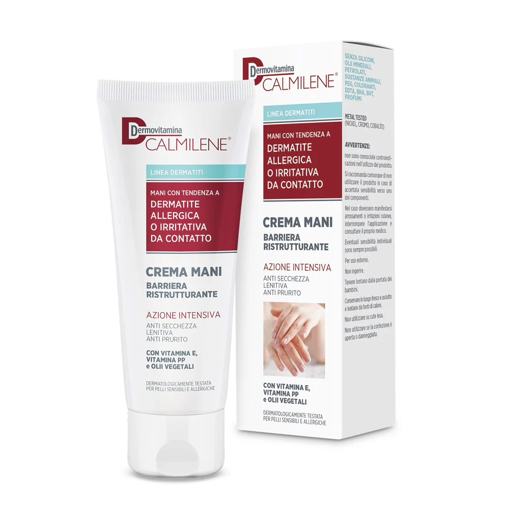 Calmilene Crema Mani Barriera Ristrutturante Azione Intensiva - Trattamento Mani