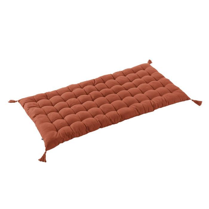 SOPHIE - Materasso da pavimento con nappe 60x120 cm Cotone Colore Terracotta