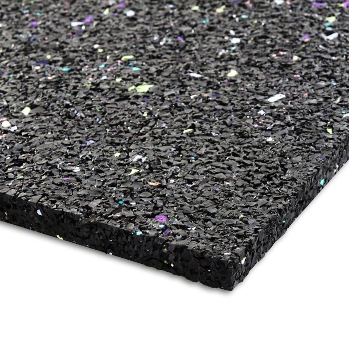 Tapis d'écurie en caoutchouc 10 mm d'épaisseur 125 x 250 cm