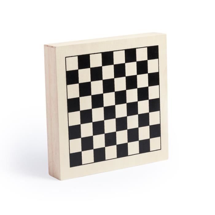 Caja personalizable para juegos de mesa - Estuche clásico para juegos de mesa con Mikado, ajedrez, damas y dominó [Juegos de madera]