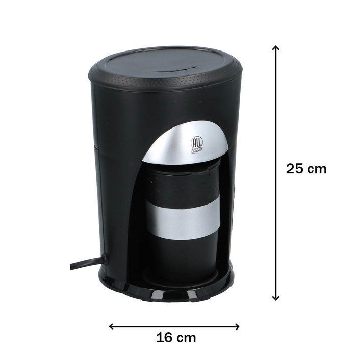 Automatic Coffee Maker - ALLRIDE - 12V - 170W - Pod Compatible - Washable Filter
