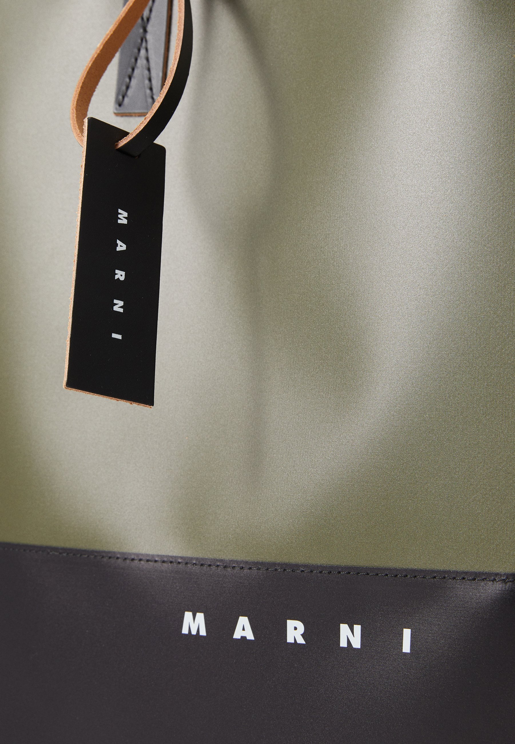 Sac cabas unisexe Marni TRIBECA - sauge foncée/noir