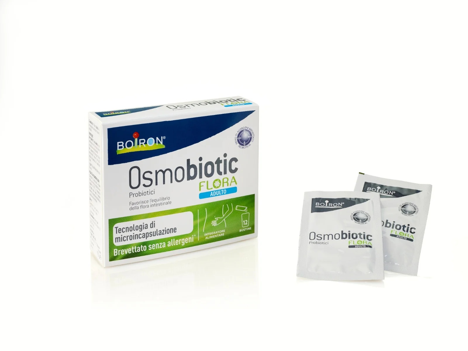 BOIRON Boiron Osmobiotic Flora Complément alimentaire probiotique pour adultes 12 sachets Bien-être intestinal