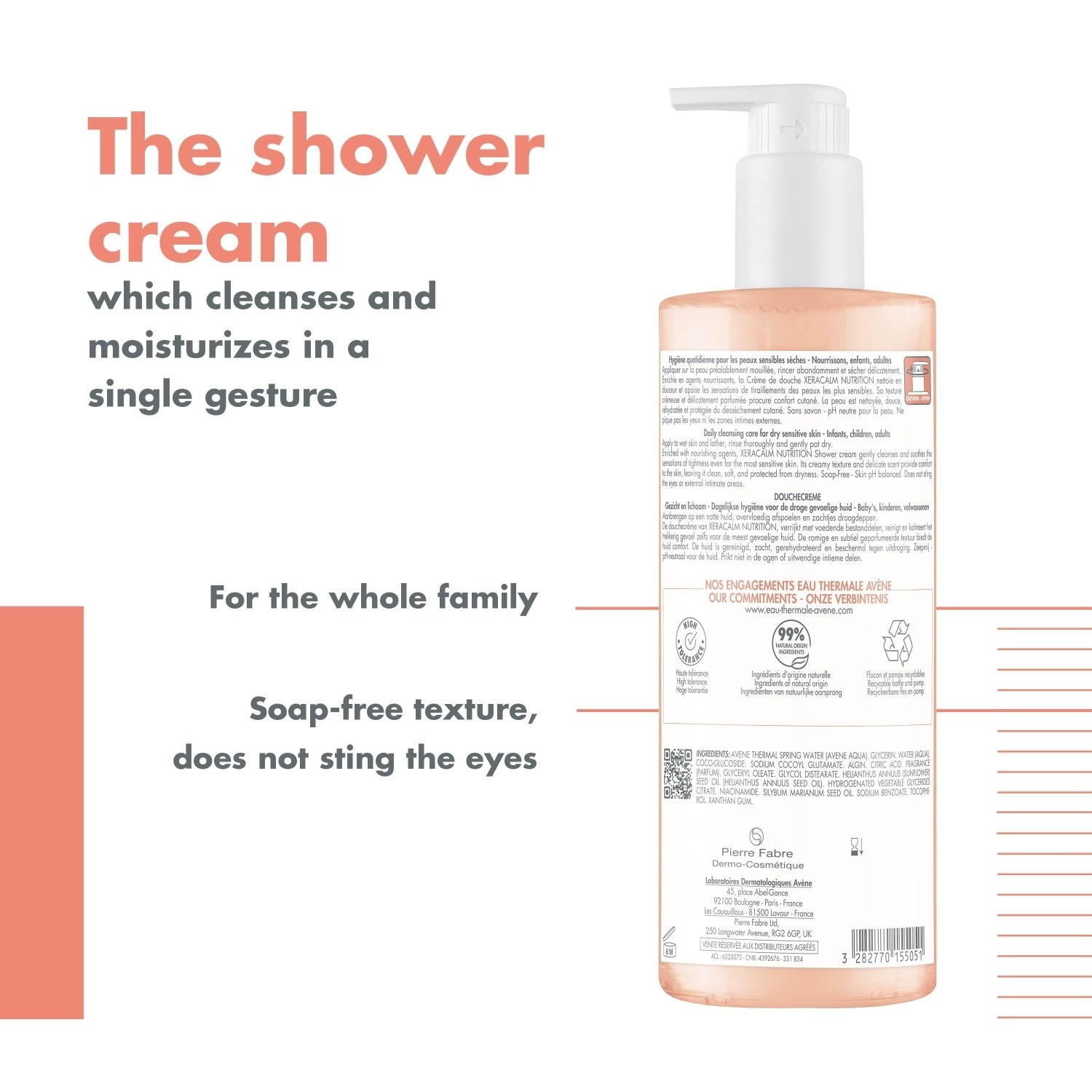 Avène gel za tuširanje za bebe XeraCalm hranjiva krema za tuširanje - 200 ml