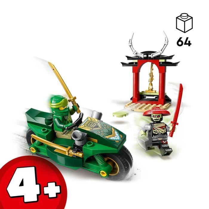 LEGO® NINJAGO 71788 Moto Ninja de Lloyd, Juguete para niños de 4 años en adelante, Juego educativo, 2 minifiguras