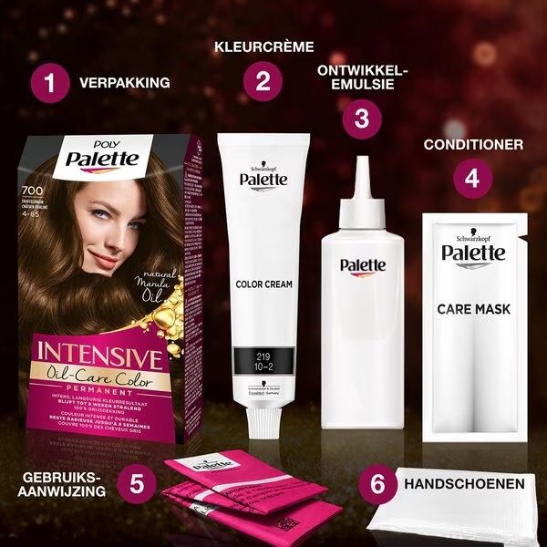 Poly Palette Intensive Oil-Care Color U71 Čista srebrno siva boja za kosu