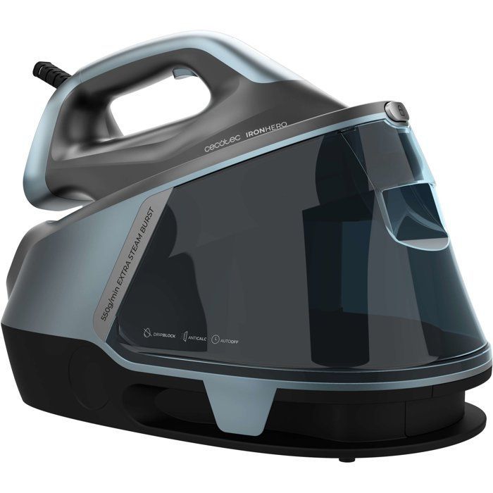 Steam generator - CECOTEC - IronHeroH-2800 Professional Station - 2800 W - 550 g/min - Grey / Blue