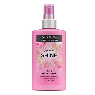 Spray brillance intense 3 en 1 John Frieda Vibrant Shine, protecteur thermique et illuminateur intense, 100 ml