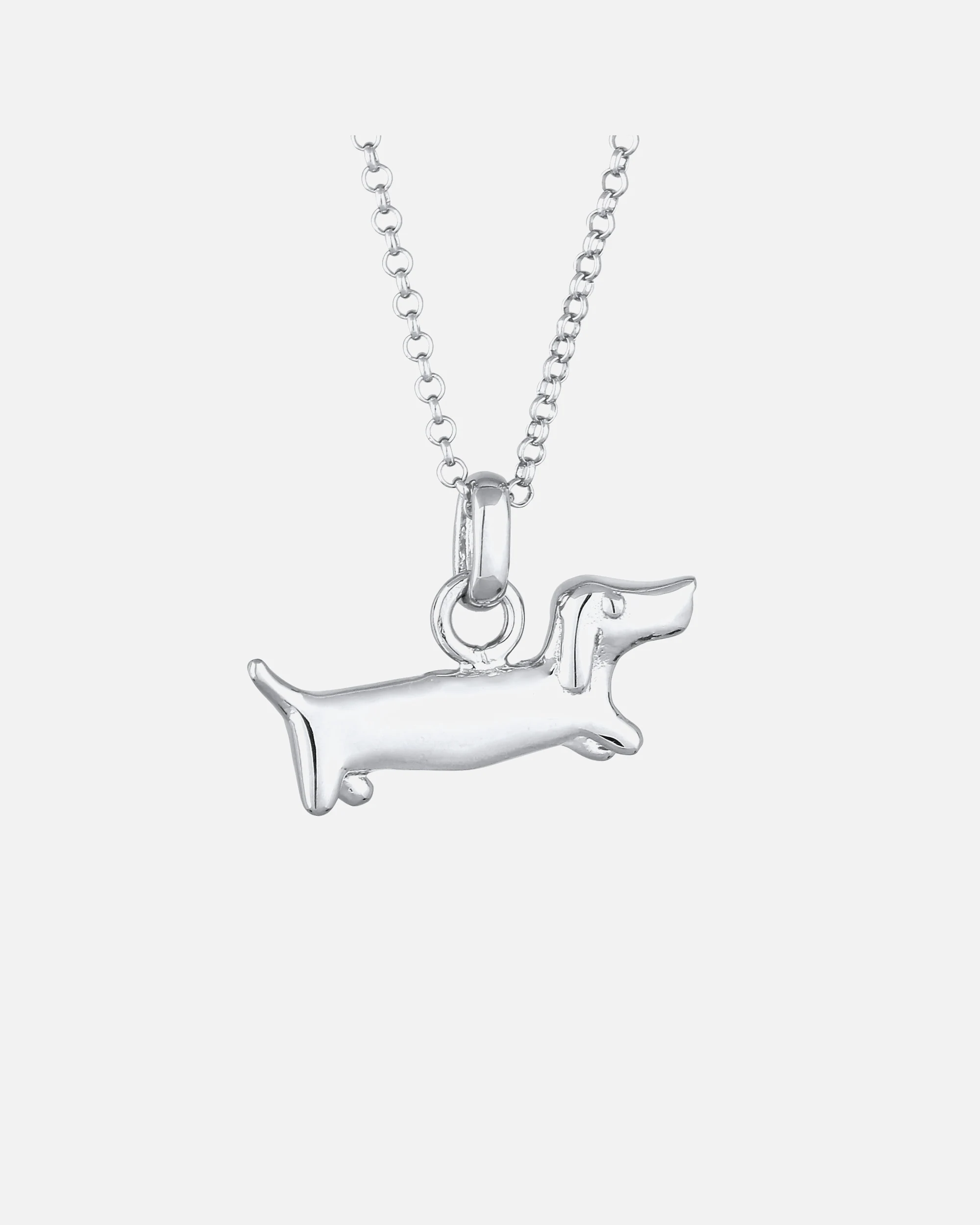 Elli Elli Collier Femmes Pendentif Teckel Péachine Argent Sterling 925 45 cm
