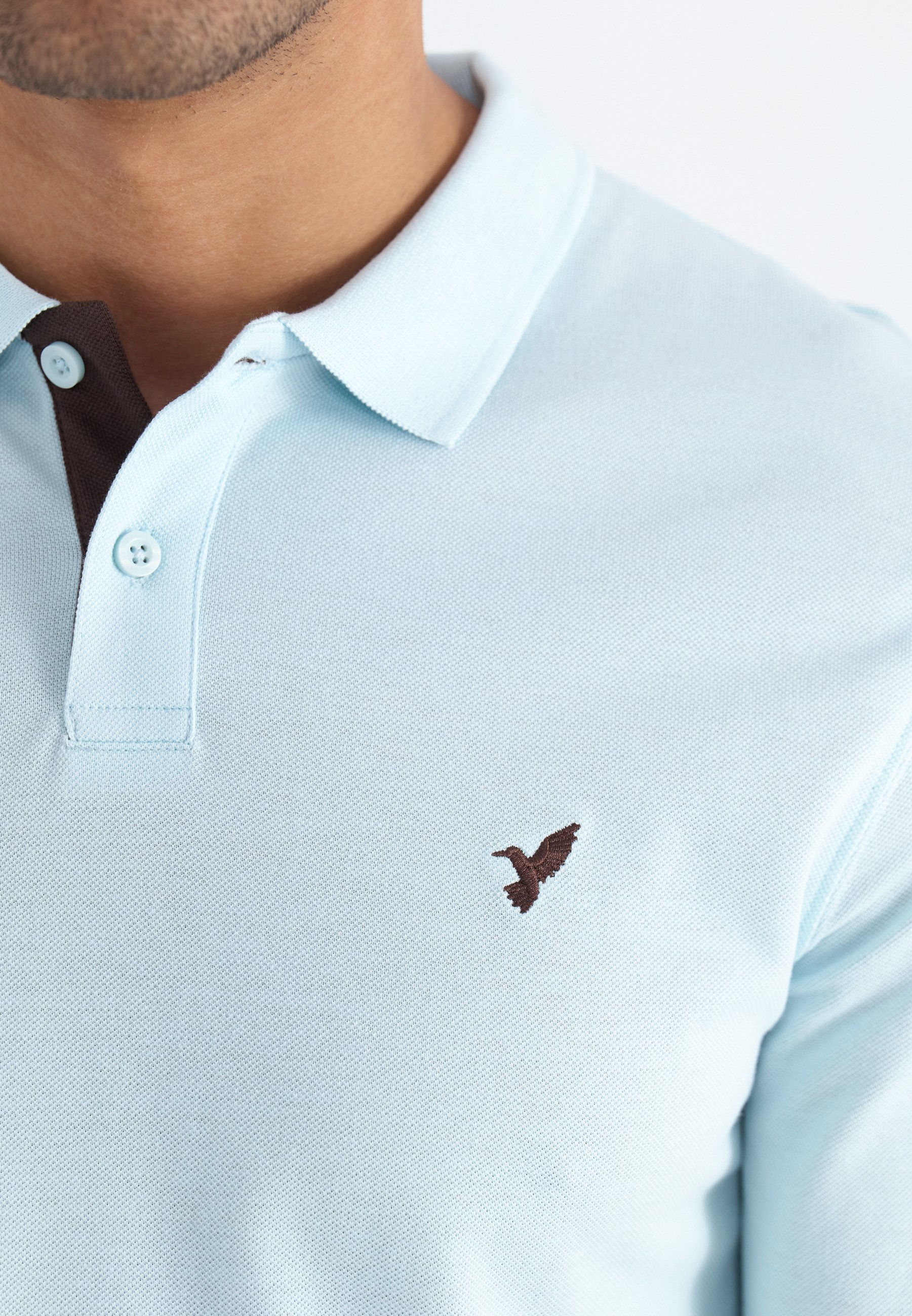 Pier One poloshirt - gemêleerd lichtblauw