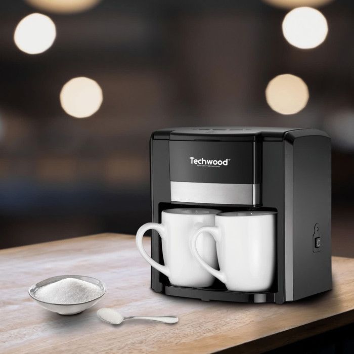 Cafetière - Duo - 2 Tasses - Céramique - 0,6L - Filtre Permanent Lavable