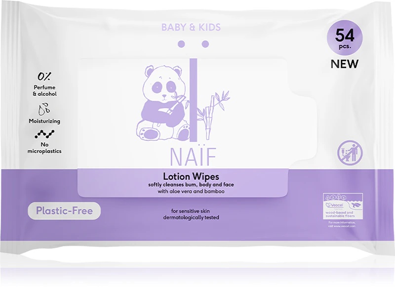 Vlažni robčki Naif Baby & Kids Lotion Wipes za dojenčke od rojstva
