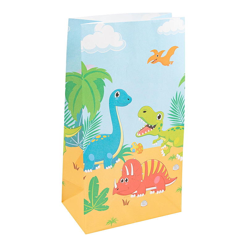 Giform Papirpose 6 stk. Dinosaur