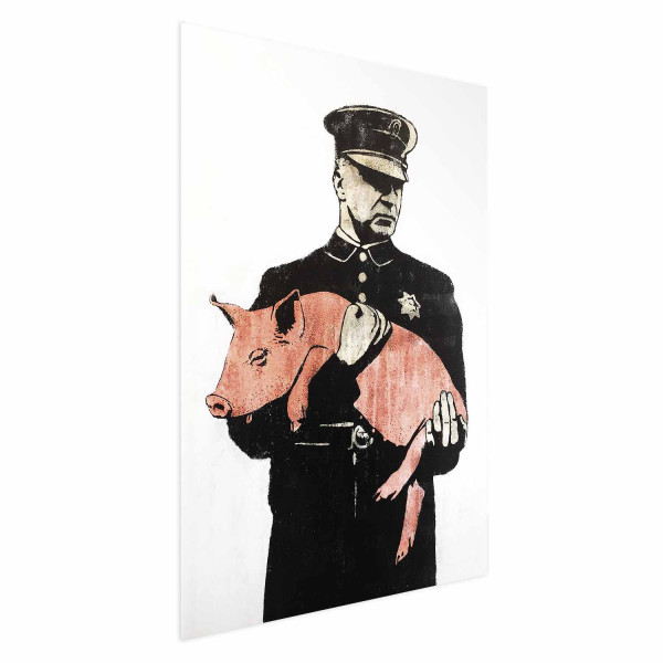 Plakat Policyjna świnia 21x30 cm