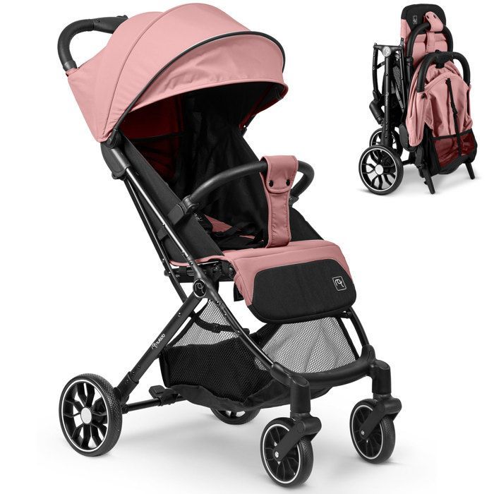 Nukido Paseo kinderwagen - Inklapbaar in 2 seconden - 360° draaibare wielen met schokdempers