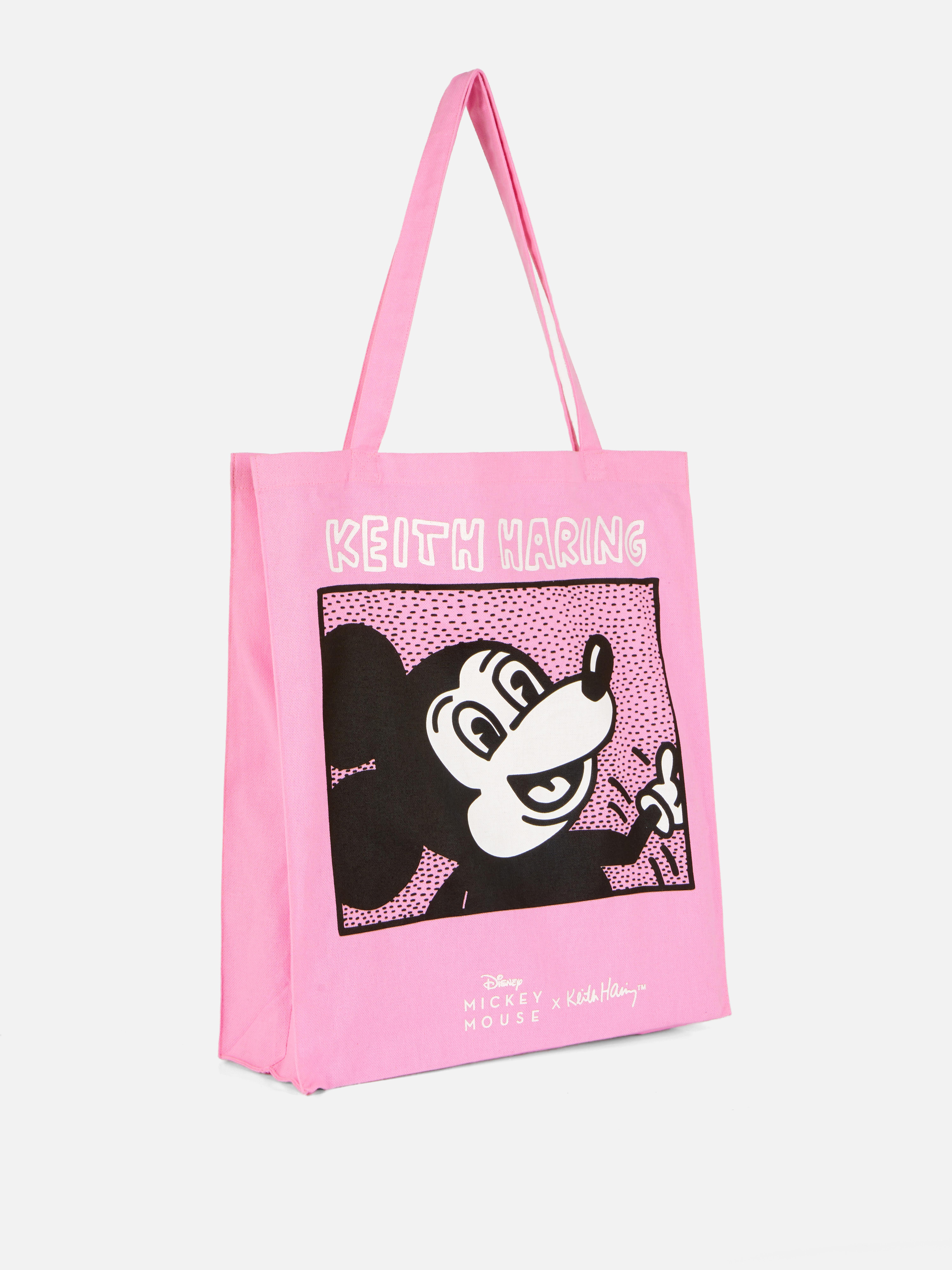 Geantă tote Disney Mickey Mouse x Keith Haring Geantă din pânză Mickey Mouse x Keith Haring atrăgătoare pentru zâmbete în jurul tuturor