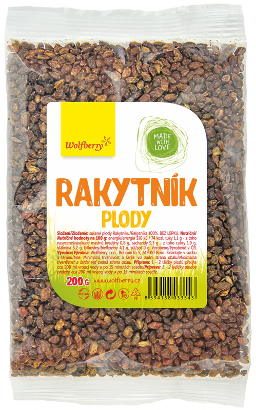 Fruta de goji berry, espinheiro-marinho, fruta seca