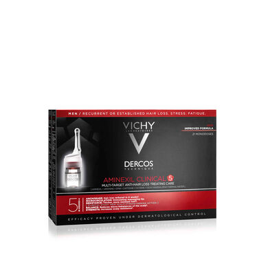 Dercos Dercos Aminexil Clinical 5 Men Stimulerende Ampuller Anti-hårtap for menn 21 ampuller 21 ampuller