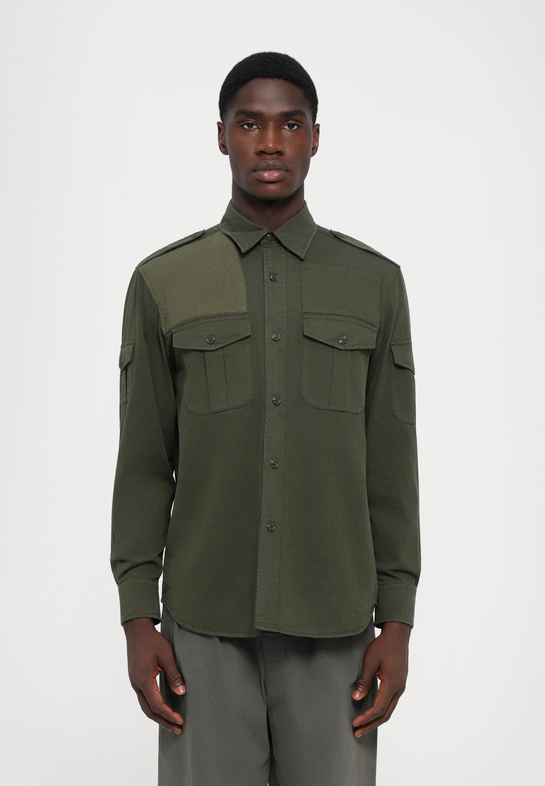ASPESI HOUSTON SHIRT - Skjorte - military