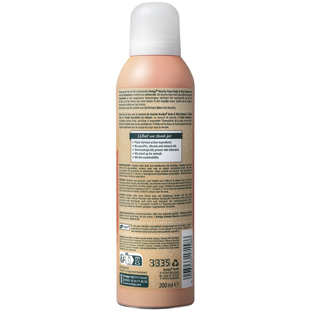 Kneipp pjena za tuširanje za ravnotežu tijela i uma - 200 ml
