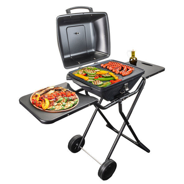 XXL frittstående grill med hjul